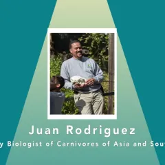 Juan Rodriguez, supervisory biologist of carnivores of Asia and South America