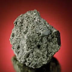 Meteorite on table