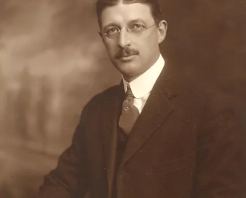 Photo of Joseph Cushman taken in 1920