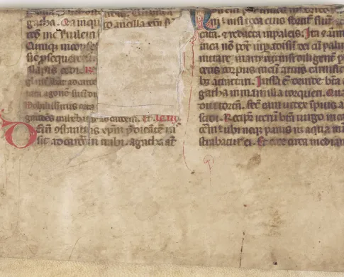medieval writing on manuscript