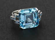 Aquamarine and platinum ring (NMNH G11636)::13069319