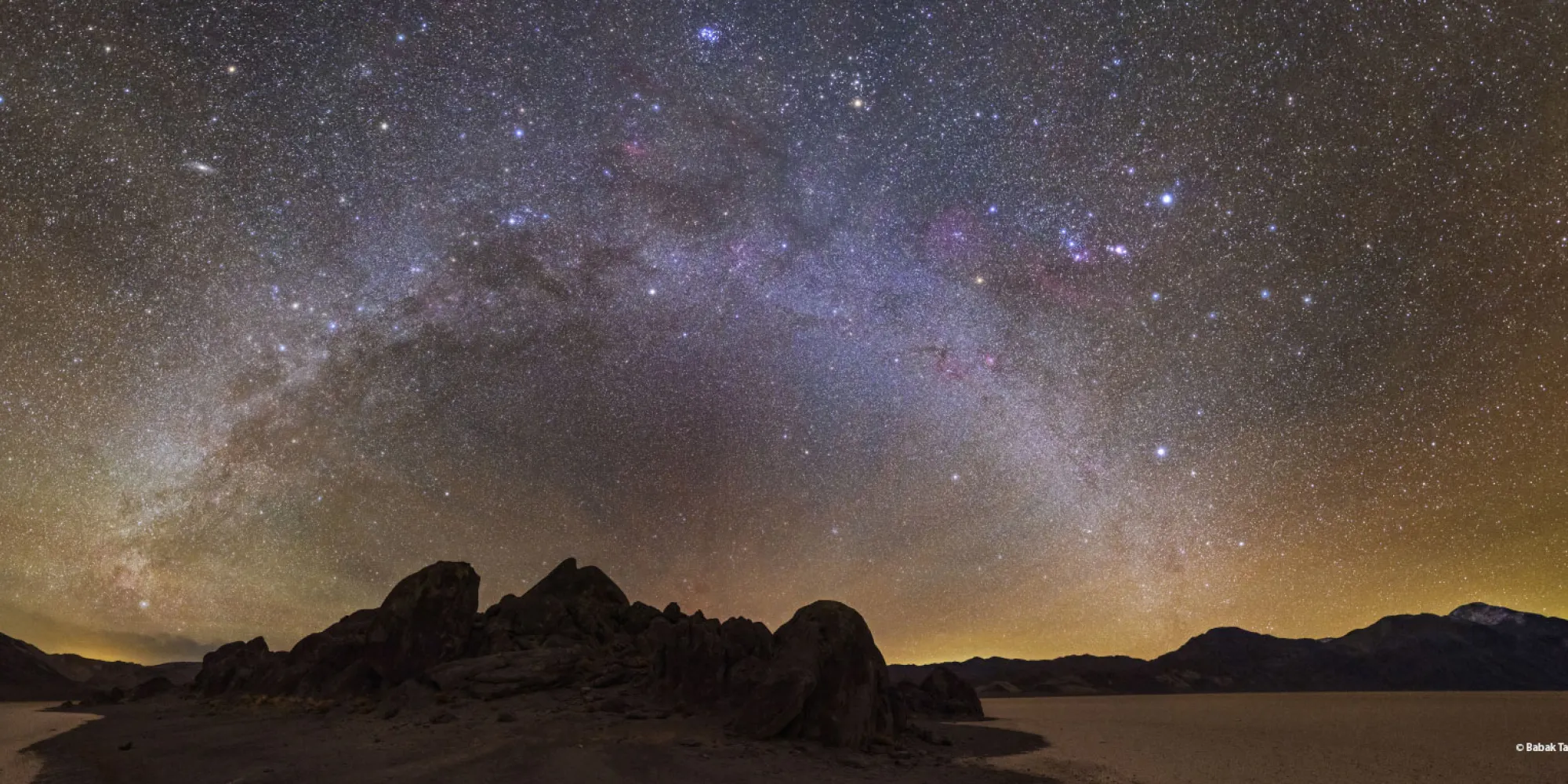 night landscape with halo of stars with image credit Babak Tafreshi, TWAN