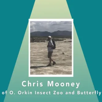 Chris Mooney, manager of O. Orkin Insect Zoo and the Butterfly Pavilion