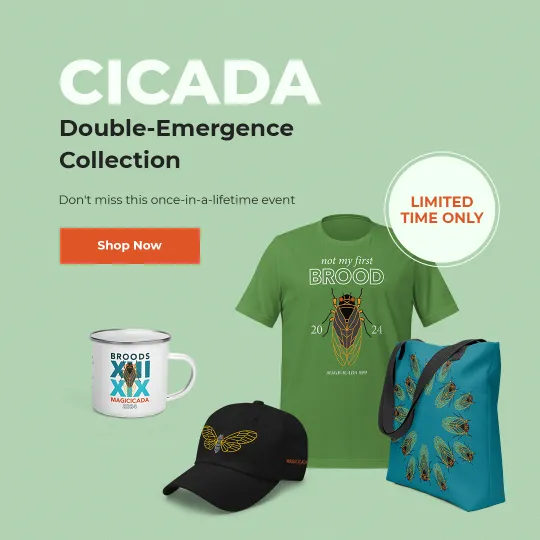 Cicada Double-Emergence Collection. Don't miss this once-in-a-lifetime event. Limited time only. Shop now.
