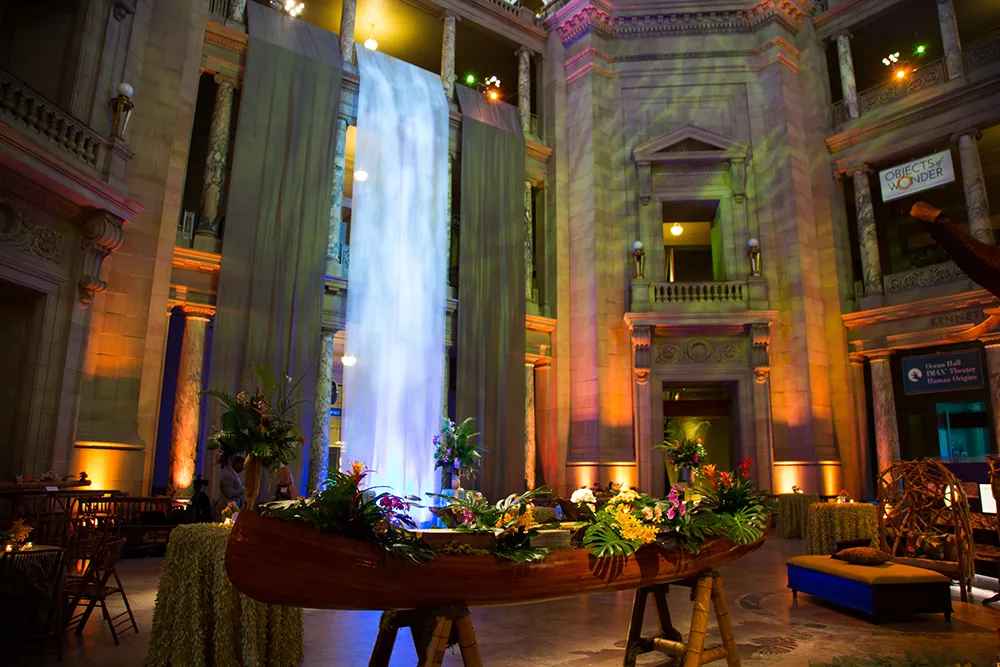 NMNH Rotunda transformed for an event
