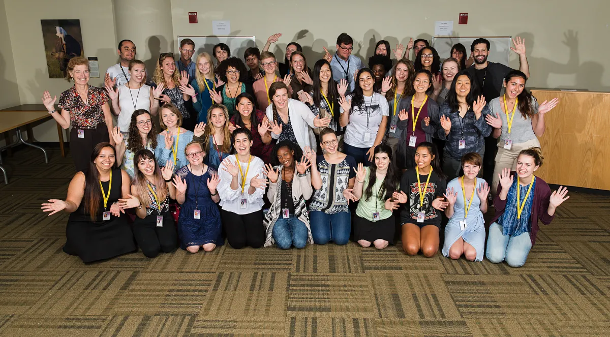 Group photograph of the NMNH interns of year 2017