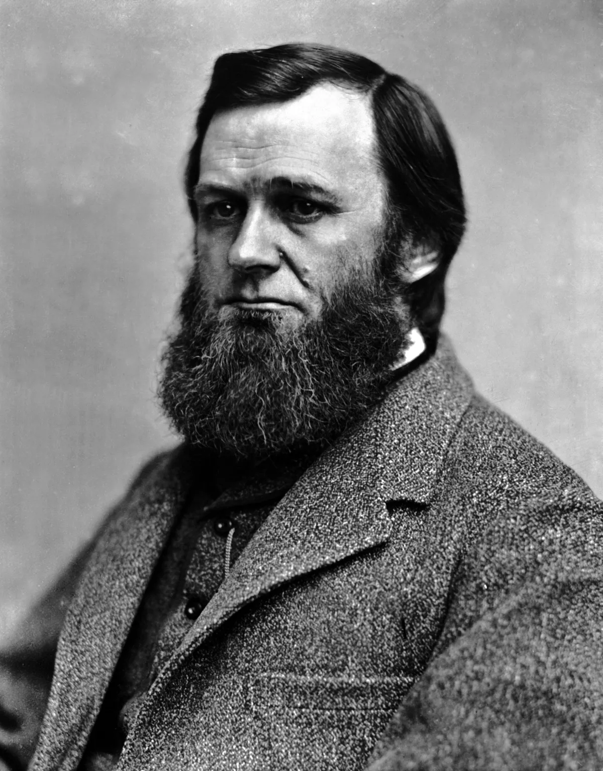 Black and white portrait of Spencer Baird.