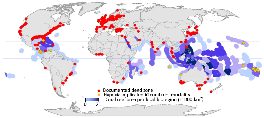 Coral Deadzone Map