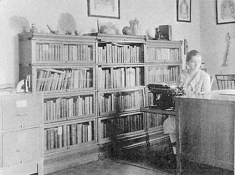 Alice Cushman in the Laboratory office (circa 1935)