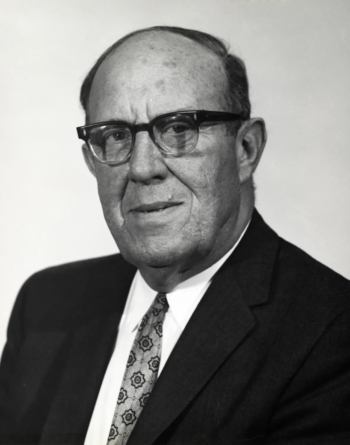 Black and white portrait of Herbert Friedmann. 